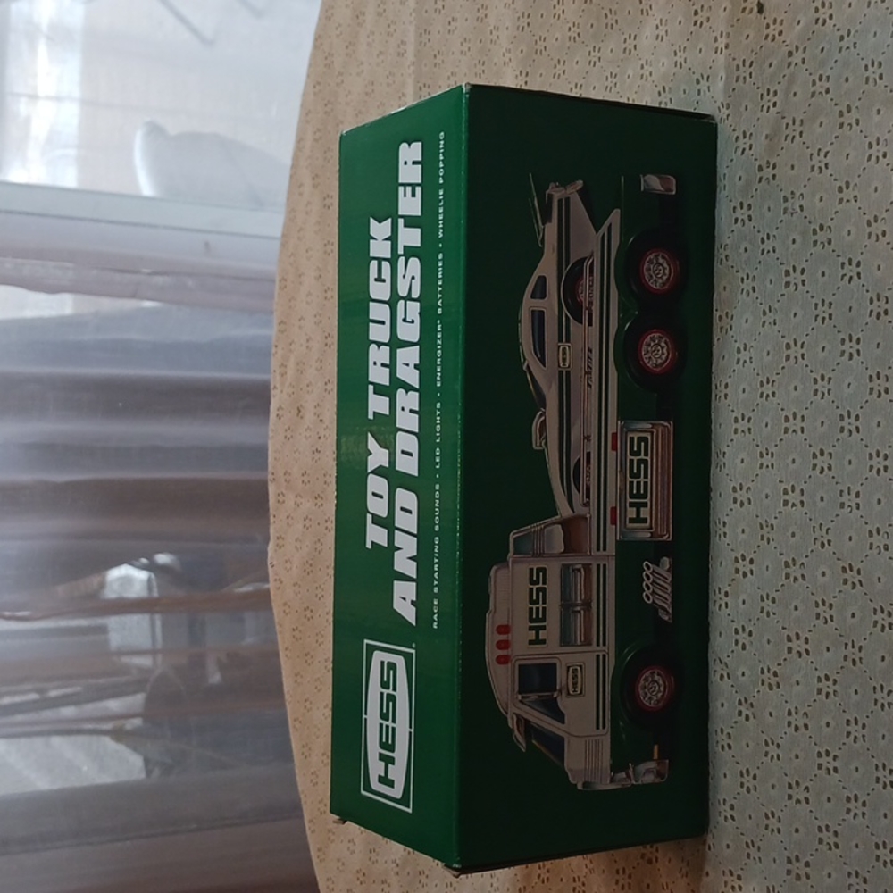 HESS Toy truck and dragster.